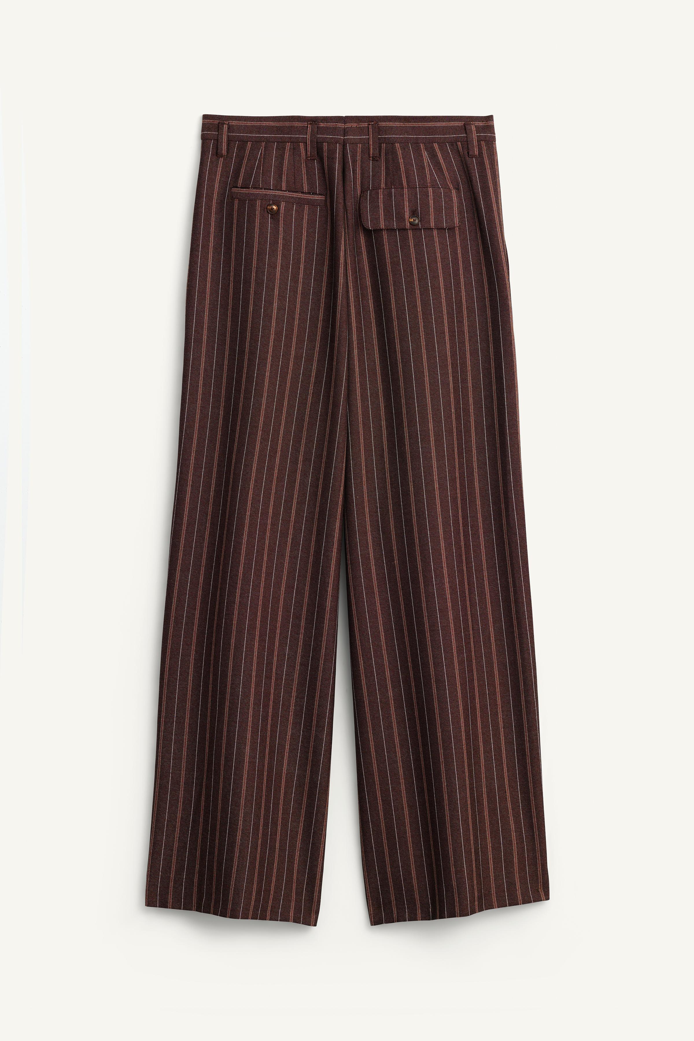 LIMITED EDITION STRIPED WIDE FIT PANTS